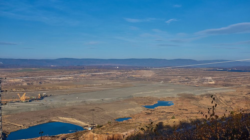 Krajina lomu Jiří na Sokolovsku, poblíž úložiště SUAS BESS Lipnice
